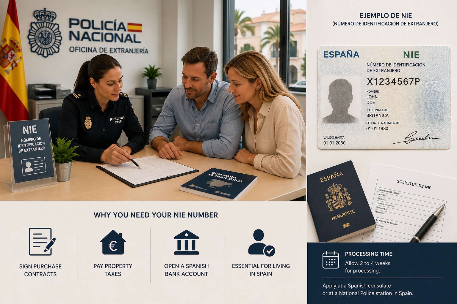 Spanish NIE number process